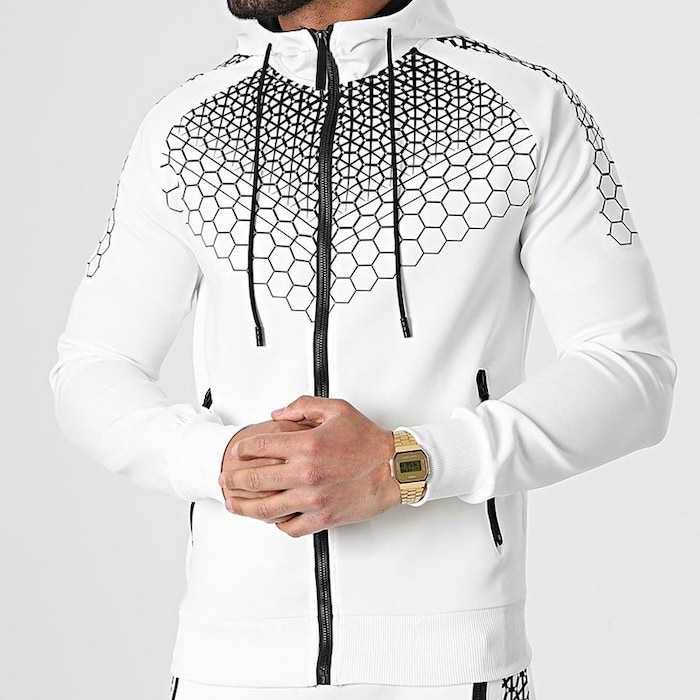 Polka dot sports fitness casual fashion conjunto de moletom mais moletom com capuz de veludo