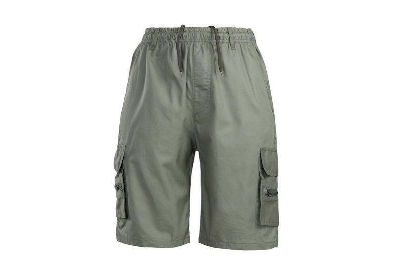 Roupa de trabalho casual com vários bolsos, calça média casual, macacão esportivo solto e moderno